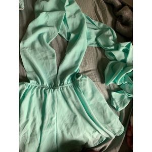 Multiway mint green playsuit